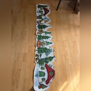 Christmas Forest Gnome Tapestry Runner
